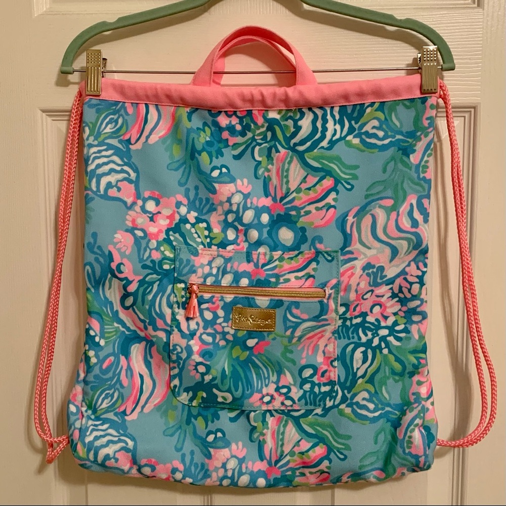 Lilly Pulitzer Drawstring Bag